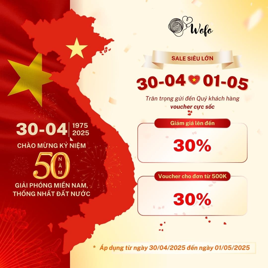 Chào mừng kỷ niệm 50 năm giải phóng miền Nam, thống nhất đất nước - Giảm giá lên đến 30%